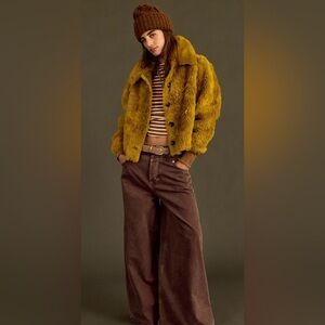 Free People Alice Throw On Faux Fur Jacket Medium NWT